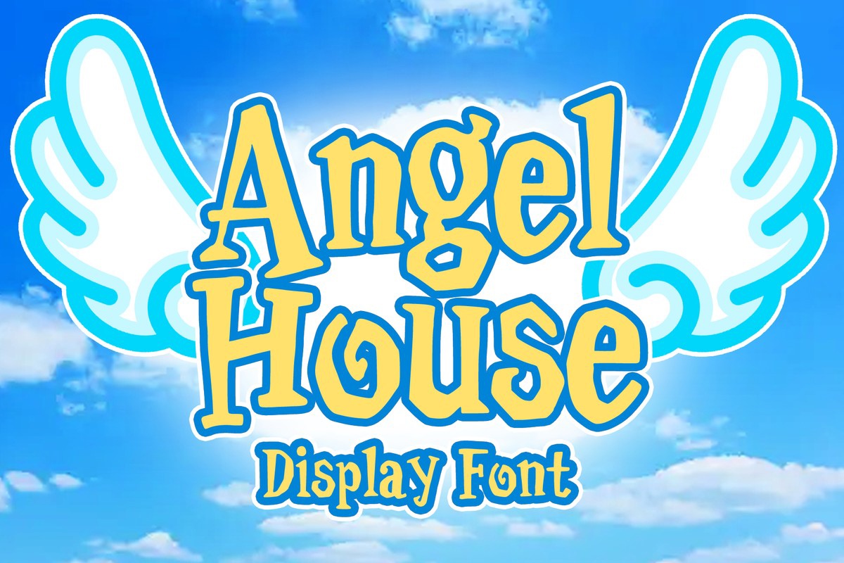 Schriftart Angel House